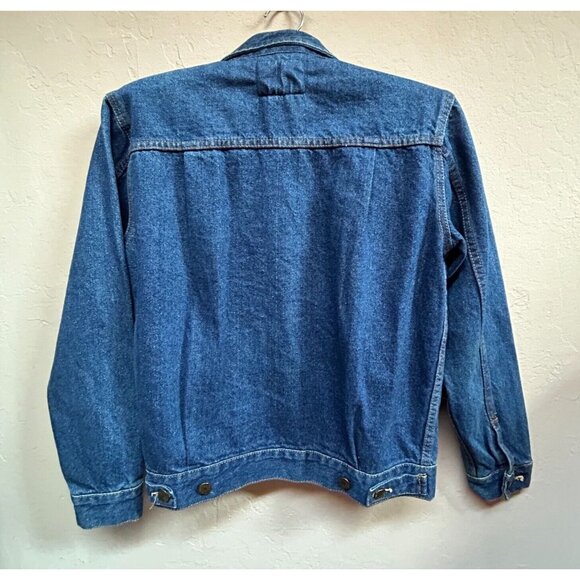 Vintage Peter Golding London Mens XS Denim Shirt Jacket Blue Flap Pockets Casual - Picture 2 of 8